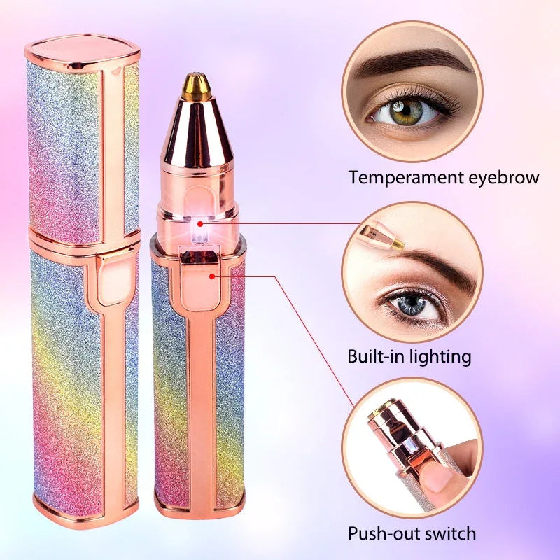 2in1 Rechargeable Eyebrow & Facial Hair Remover