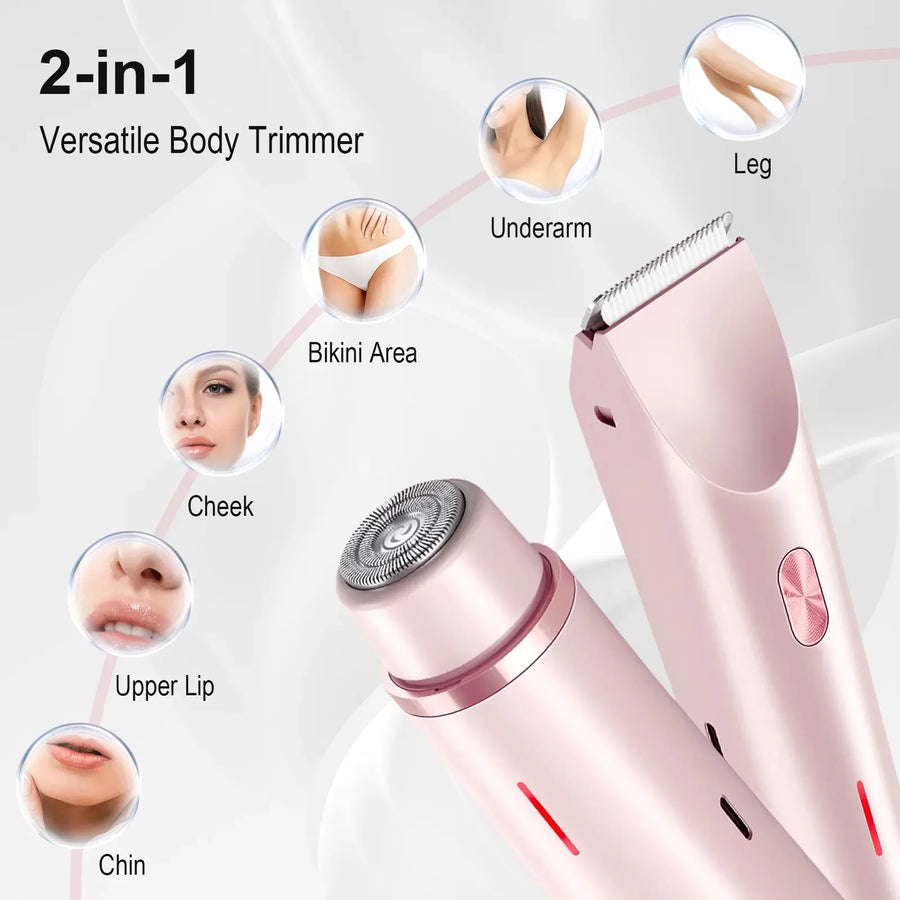 Dual Head Shaver | 2-in-1 Body & Facial Hair Trimmer