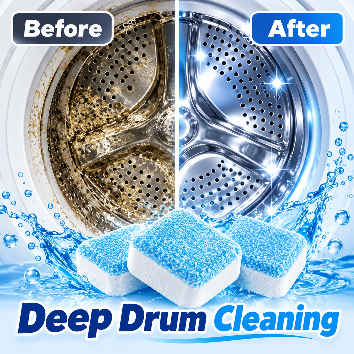 Pack of 12 Washing Machine Cleaning Tablets